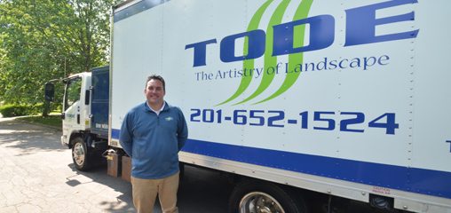 Mike Tode in Front of Landscaping Truck